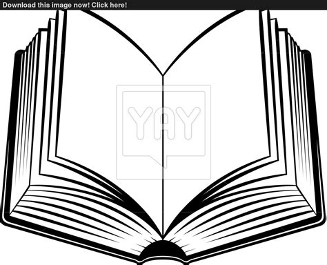 Open Book Line Art | Free download on ClipArtMag