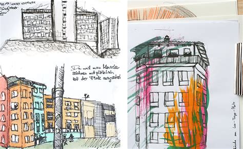 Mainzer Gebäude Urban Sketching Fotos Aus Den Kursen Unterricht