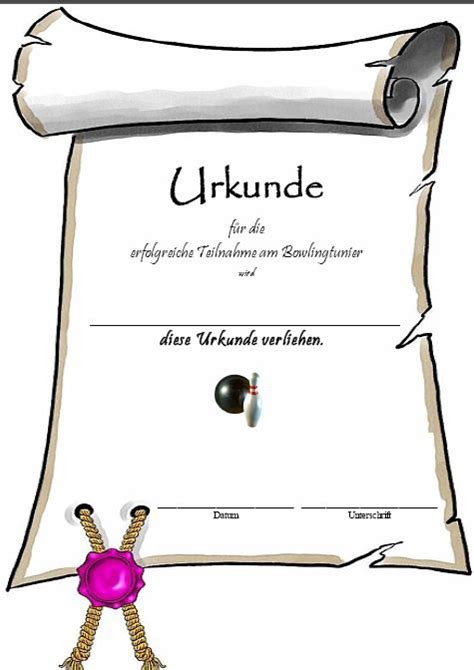 Urkunde Vorlage Word 2010