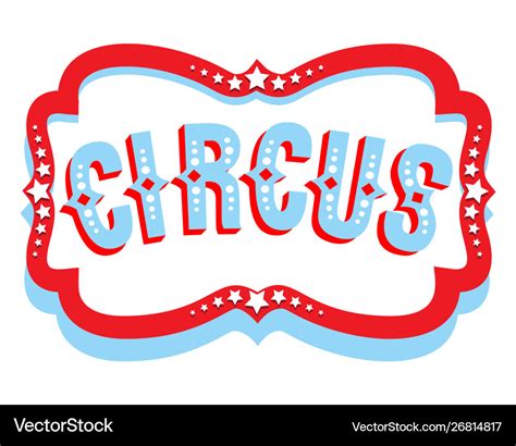 Circus Banner Sign Royalty Free Vector Image Vectorstock