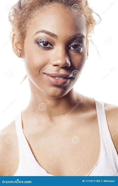 Beautiful African American Woman Stock Image Image Of Adult African