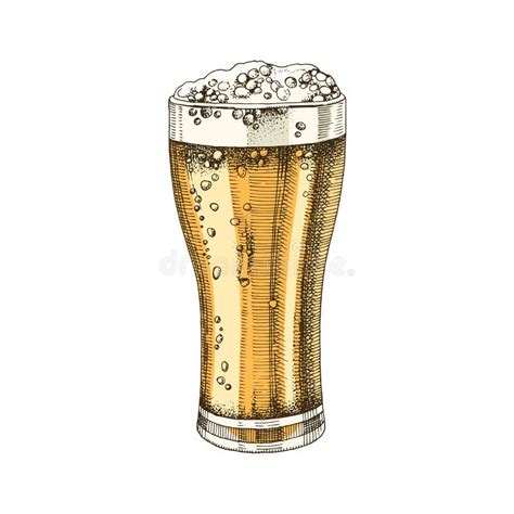 Vidrio Dibujado A Mano De Cerveza Ilustraci N Del Vector Ilustraci N