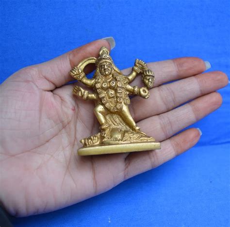 Buy Brass Maa Maha Kali On Shiva Brass Statue Hindu Idol Inch