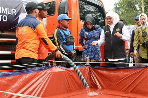 Gerak Cepat Tangani Bencana Kekeringan Di Mojokerto Gubernur Khofifah