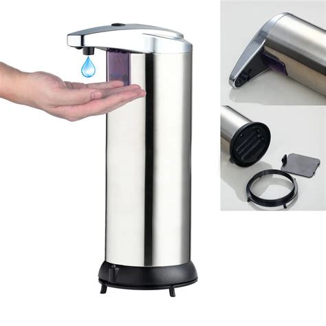 Aliexpress Buy Stainless Steel Chromed Touchless Soap Dispenser