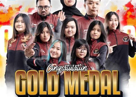 Timnas Mlbb Wanita Indonesia Sumbang Medali Emas Ke 44 Indonesia Di Sea