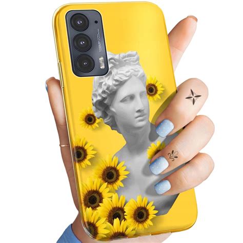 Etui Do Moto Edge G Wzory Te S Oneczne Yellow Obudowa Pokrowiec