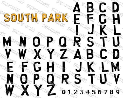 South Park Font South Park Svg South Park Font Svg South Park Font