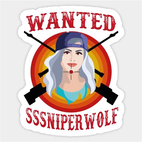 Sssniperwolf Sssniperwolf Sticker Teepublic