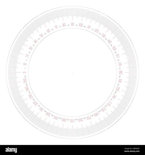 Protractor 360 Actual Size