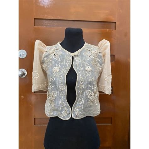 Modern Filipiniana Mestiza Bolero Butterfly Sleeves Lazada Ph