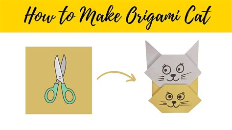 Origami Cat 🐱 Easy Diy Paper Craft Origami Cat Face Easy Paper