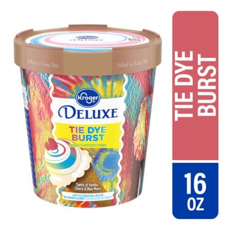 Kroger Deluxe Tie Dye Burst Light Ice Cream Pint Oz Fred Meyer