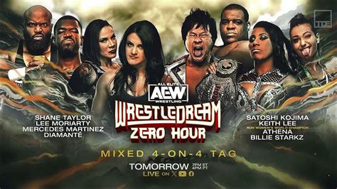 Mixed Tag Added To Aew Wrestledream Pre Show Updated Card