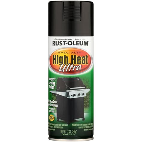 Rust Oleum Specialty High Heat Ultra Black Spray Paint 12 Oz