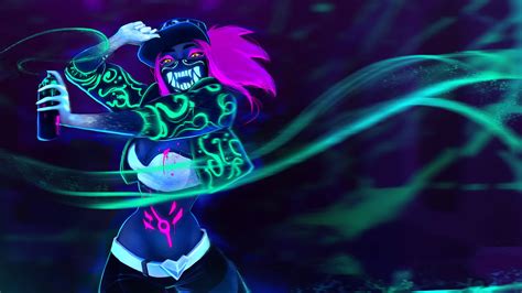 Download Amazing KDA Akali Fan Art Wallpaper | Wallpapers.com