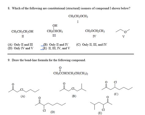 What Type Of Isomers Are Ch3ch2och3 And Ch3ch2ch2oh