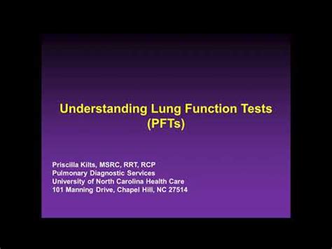 Understanding Lung Function Tests Pfts Youtube