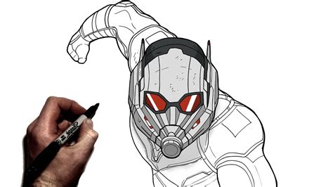 How To Draw Ant Man Step By Step Ant Man The Wasp Youtube