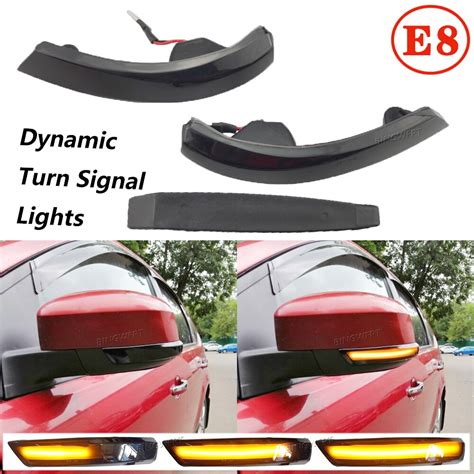 2pcs Dynamic Turn Signal Light Led Side Wing Rearview Mirror Indicator