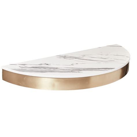 Gold Semi Circle Styling Shelf By Sec Salon Equipment Centre