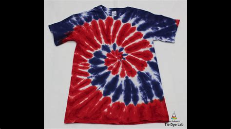 How To Tie Dye A Patriotic Red White And Blue Spiral Tie Dye Shirt