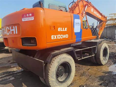 Used Wheel Hydraulic Excavator Hitachi Ex Wd Construction Machinery