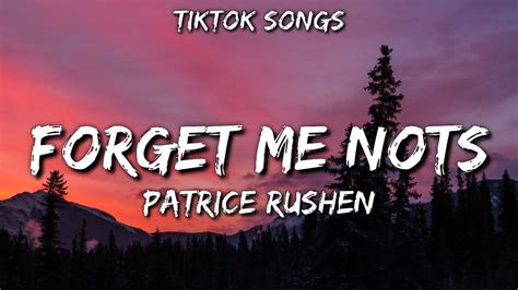 Patrice Rushen Forget Me Nots [tiktok Songs] Lyrics Youtube