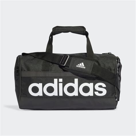 Adidas Essentials Linear Duffel Bag Extra Small Black Adidas Australia