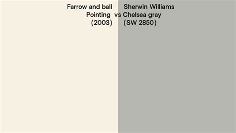 Farrow And Ball Pointing 2003 Vs Sherwin Williams Chelsea Gray Sw