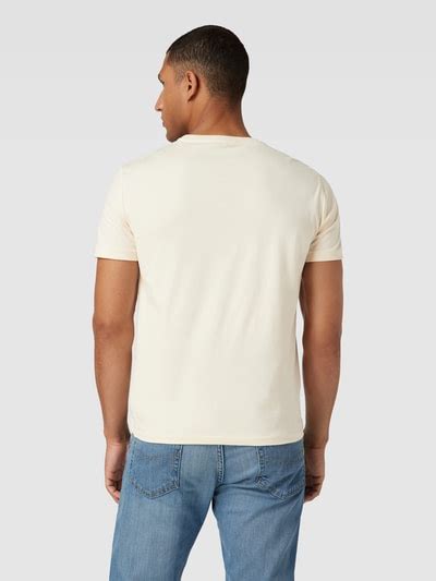 Polo Ralph Lauren T Shirt In Melange Optik Offwhite Online Kaufen