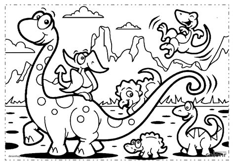 Desenho Dinossauro Para Colorir BRAINCP