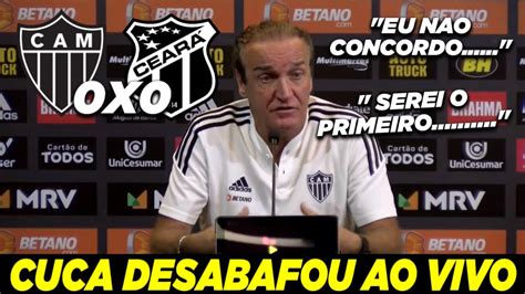 Desabafou Ao Vivo Veja Oque Cuca Falou Apos O Empate Contra O Ceara