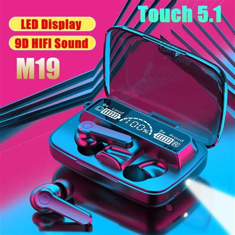 M90 Pro Earbuds Tws Earphone Touch Control Wireless Bluetooth 52