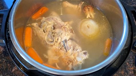 Instant Pot Chicken Bone Broth Recipe How To Make Bone Broth Chicken Stock In The Instant