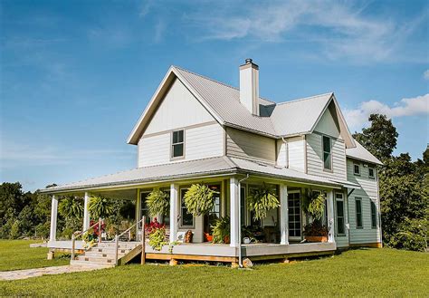 Exclusive 3 Bed Farmhouse Plan With Wrap Around Porch 77626FB