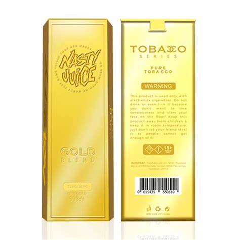 L Quido Nasty Juice Gold Blend Tobacco Series Vapor Gringo