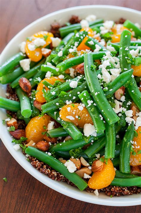 Green Bean Quinoa Salad With Maple Citrus Dressing