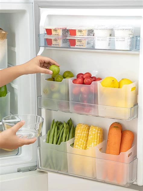 Pc Multi Functional Transparent Plastic Storage Box Refrigerator