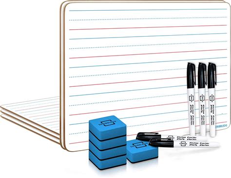 Amazon Pack Double Sided Whiteboards Lined Dry Erase Board For