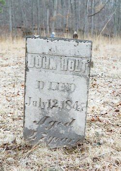 John Holt 1800 1847 Memorial Find A Grave