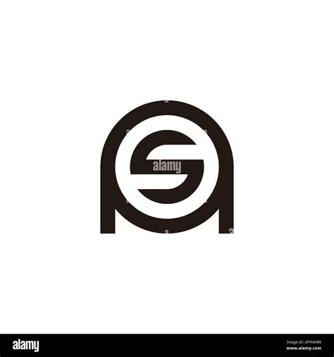 Letter S In A Circle Geometric Symbol Simple Logo Vector Stock Vector