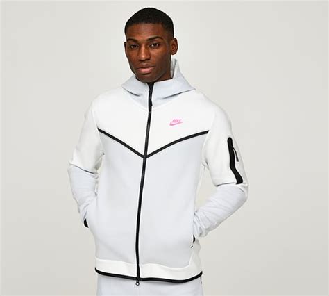 Nike Tech Fleece Colour Block Hoodie Summit White Pure Platinum