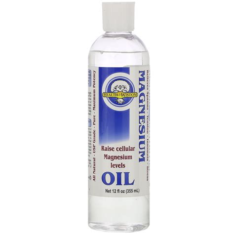 Health And Wisdom Magnesium Oil 12 Fl Oz 355 Ml