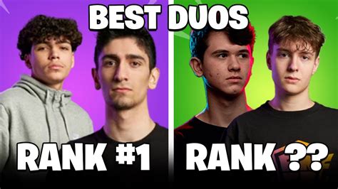 Ranking The Best Fortnite Duos Heading Into Fncs Youtube