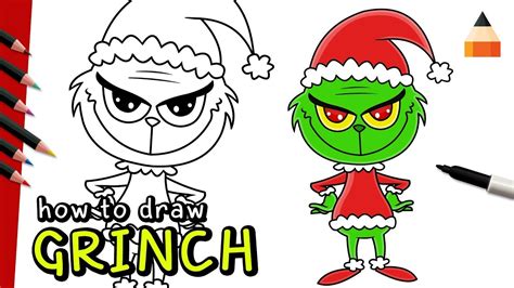 How To Draw The Grinch Really Easy Drawing Tutorial Drawings Fun ...