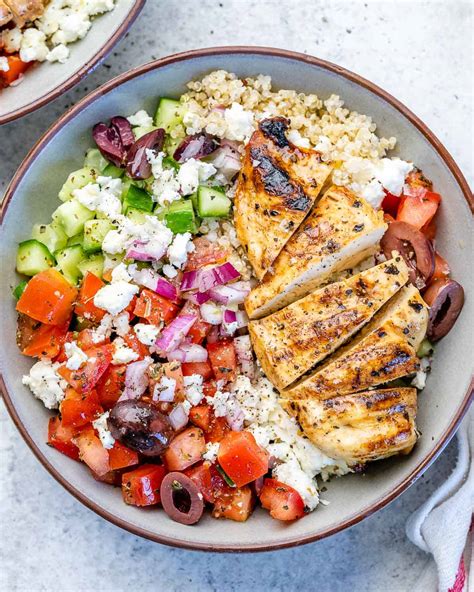 Easy Greek Chicken Bowl Healthy Fitness Meals