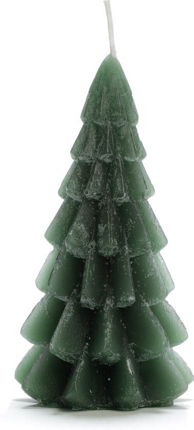 Rustik Lys Kerstboom Kaars Forest Green X Cm Branduren Bol