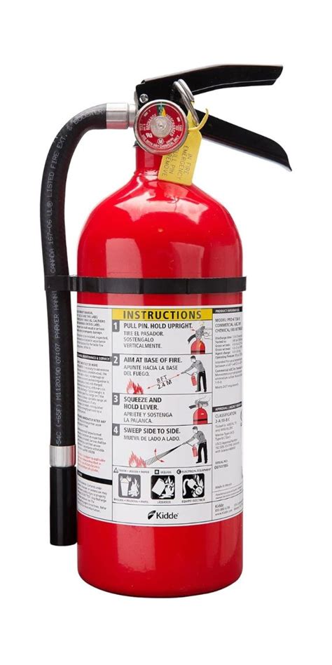 Kidde Pro 210 2A 10 B C Fire Extinguisher Rechargeable Multi Purpose