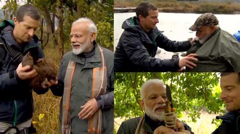 World Leaders Including PM Narendra Modi With Bear Grylls In Man Vs